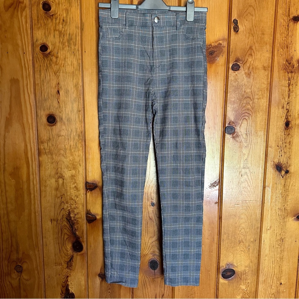 21 Saints Gray Plaid Pants